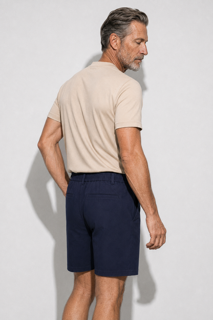 Drawstring Shorts — Navy — Shorts