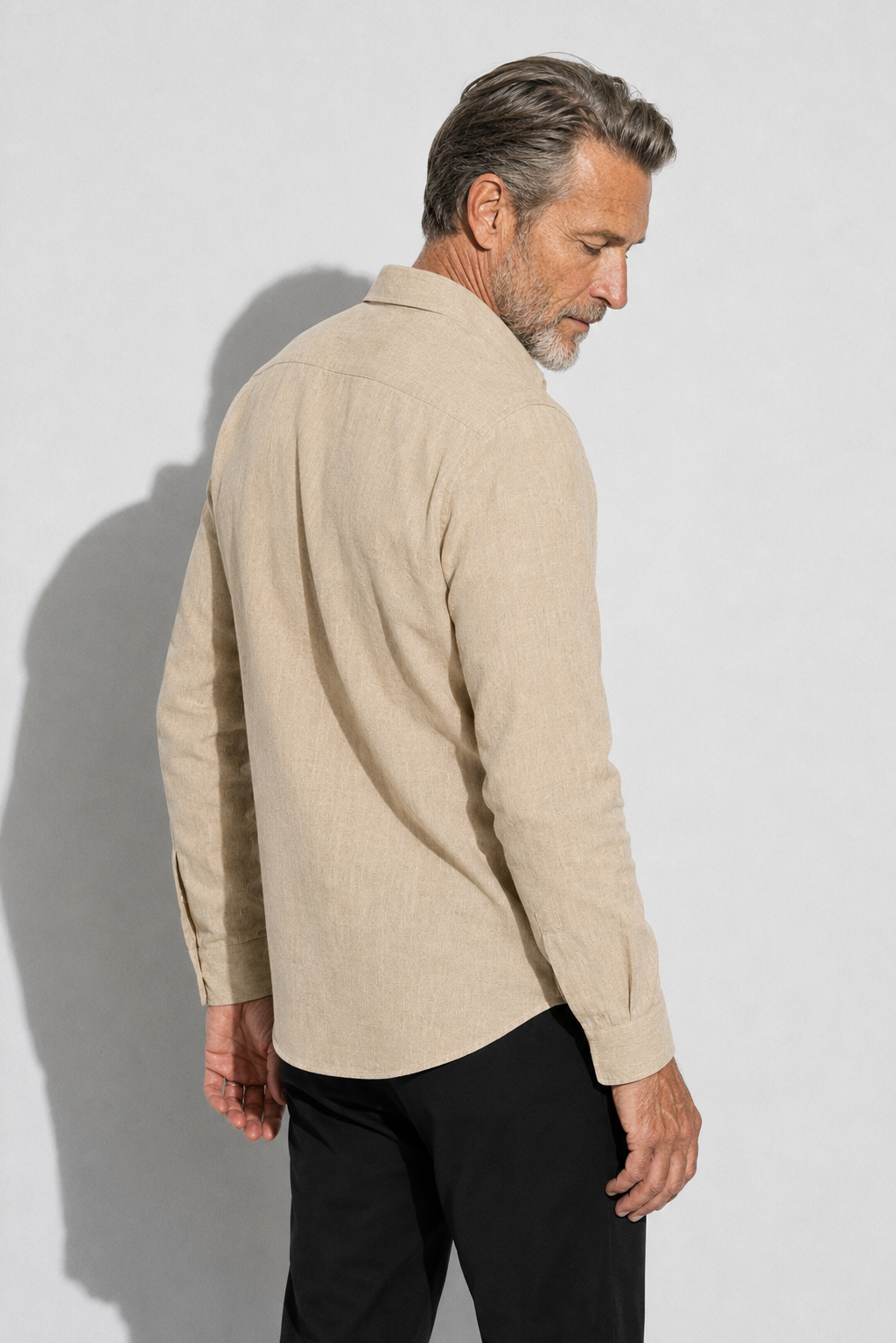 Linen Shirt — Beige — Linen Shirts