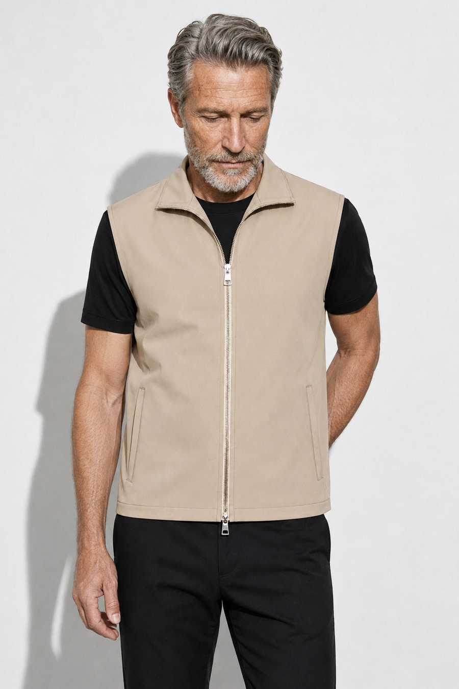 Windproof Gilet — Beige — Technical gilets