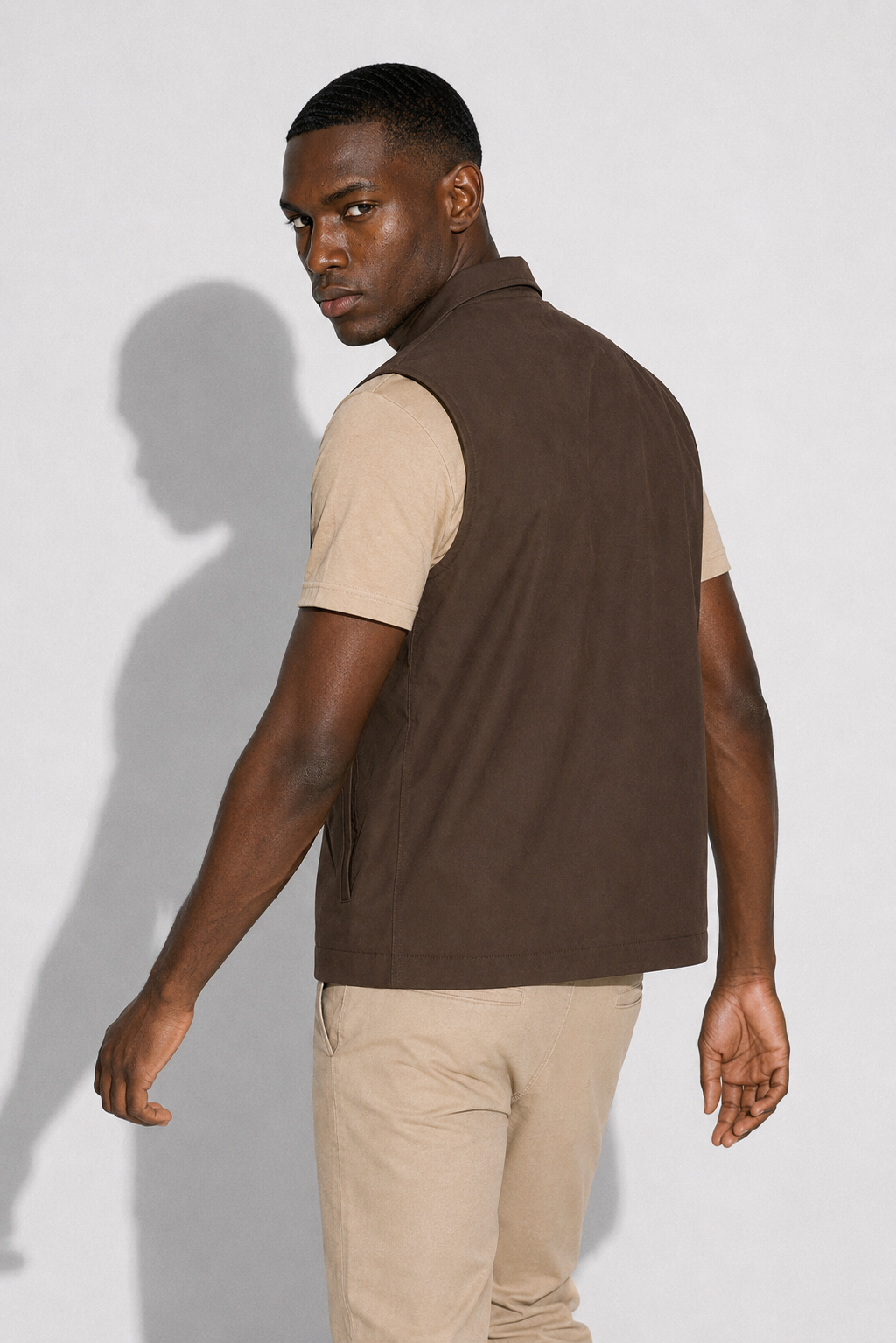 Windproof Gilet — Brown — Technical gilets
