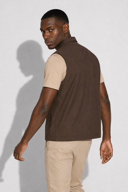 Windproof Gilet — Brown — Technical gilets