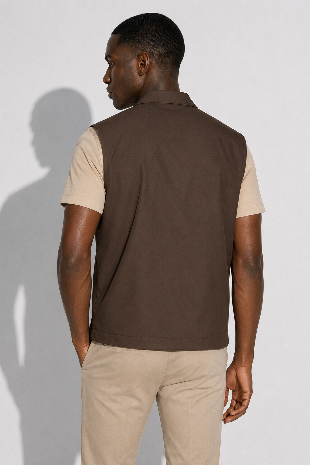 Windproof Gilet — Brown — Technical gilets