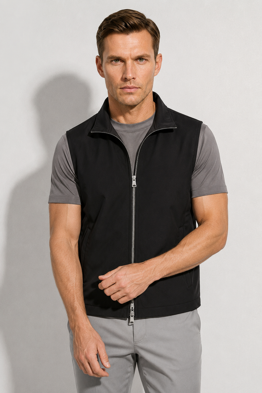 Windproof Gilet — Black — Technical gilets
