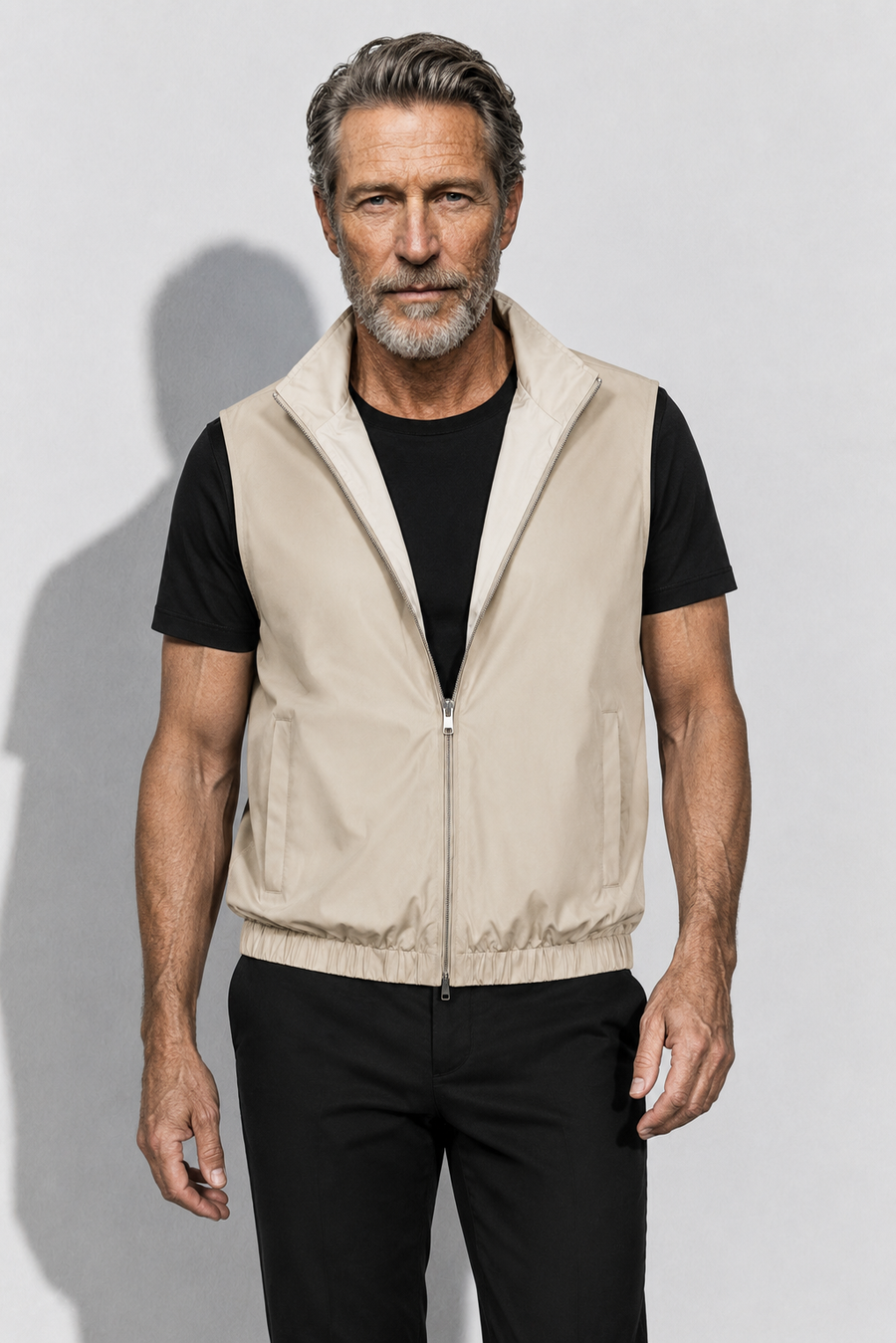 Lightweight Reversible Gilet — Beige — Lightweight Reversible Bodywarmers