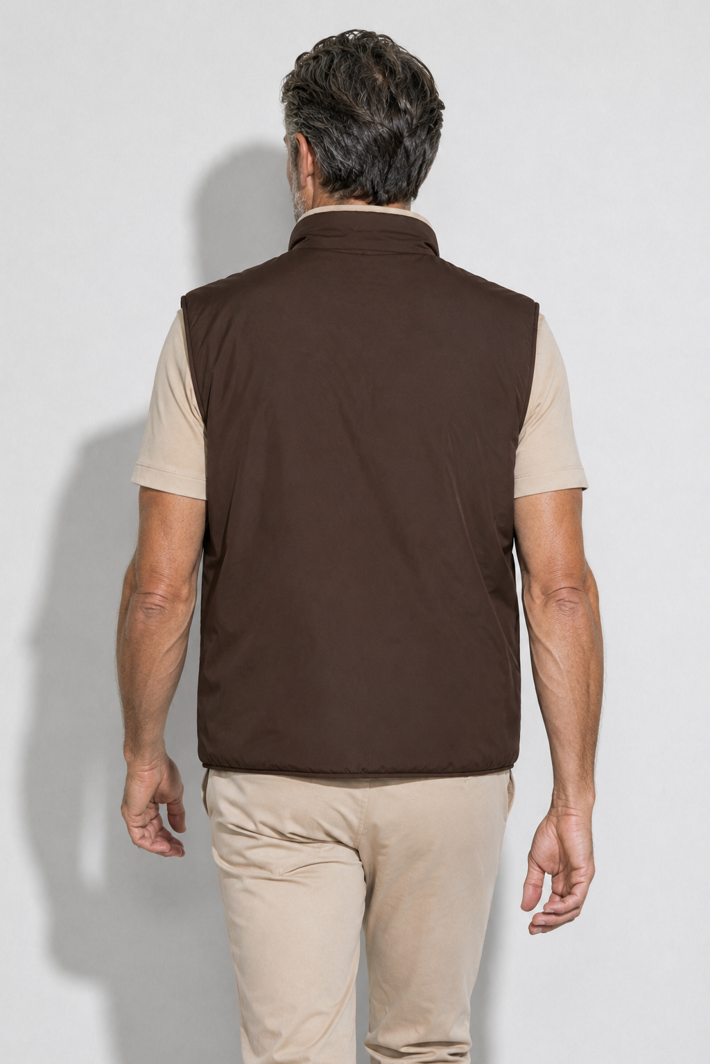 Reversible Padded Gilet — Brown — Heavyweight Reversible Bodywarmers