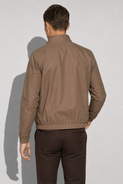 Stretch Twill Jacket — Taupe — Jackets