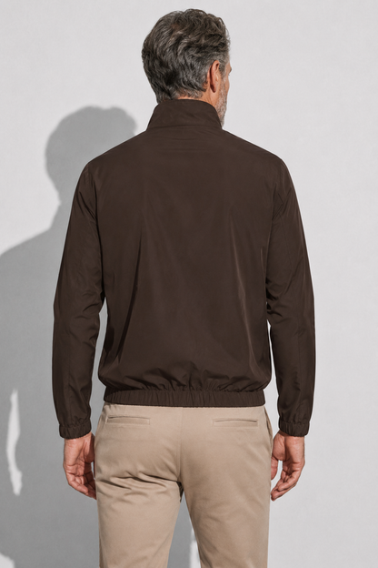 Stretch Twill Jacket — Brown — Jackets