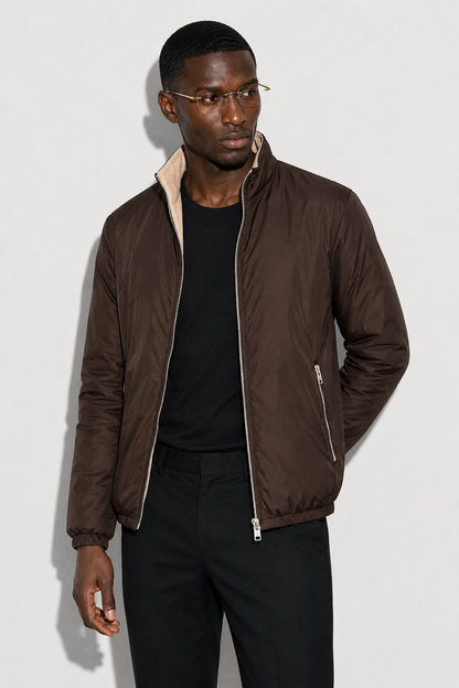 Reversible Puffer Jacket — Brown — Reversible Puffer Jackets