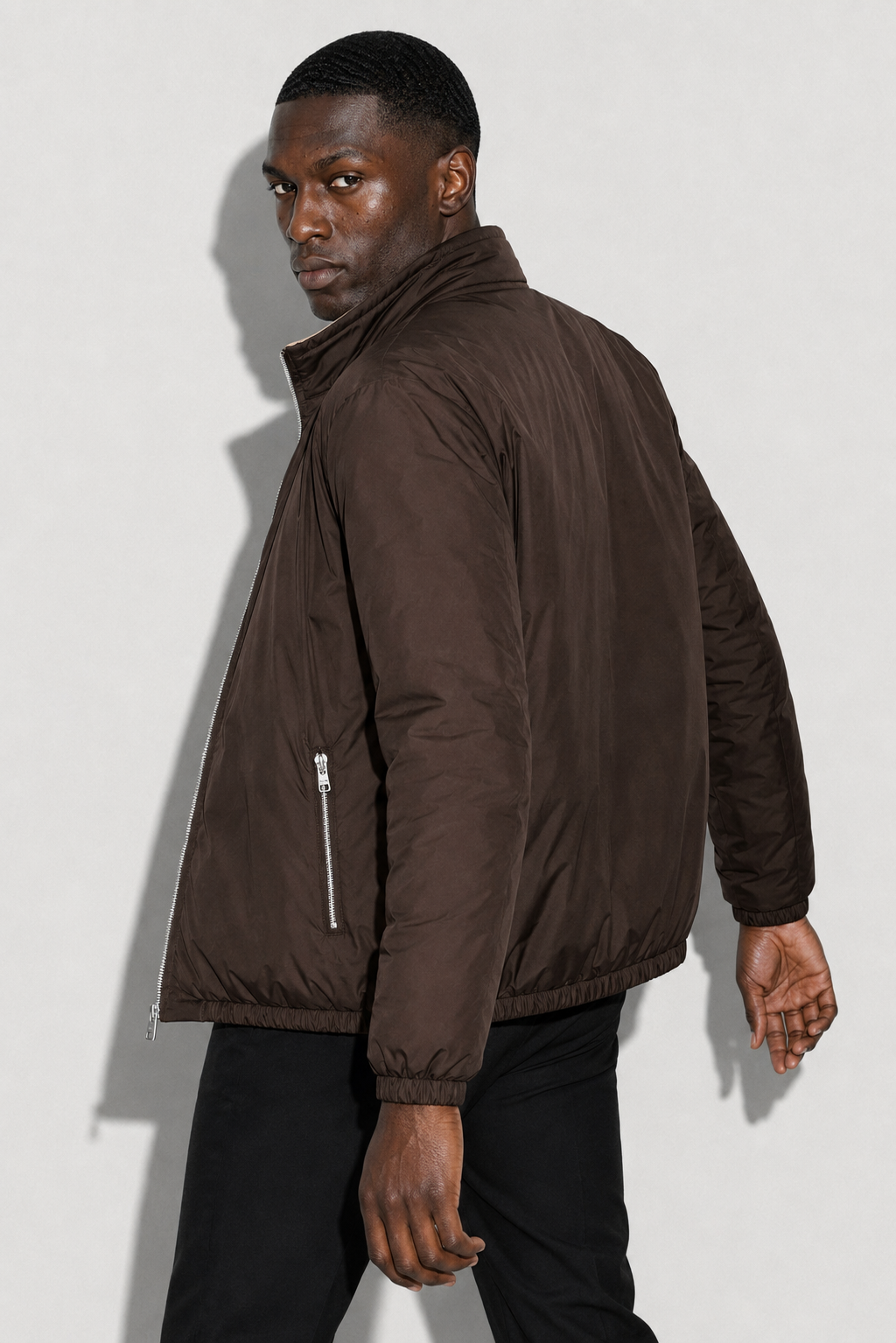 Reversible Puffer Jacket — Brown — Reversible Puffer Jackets