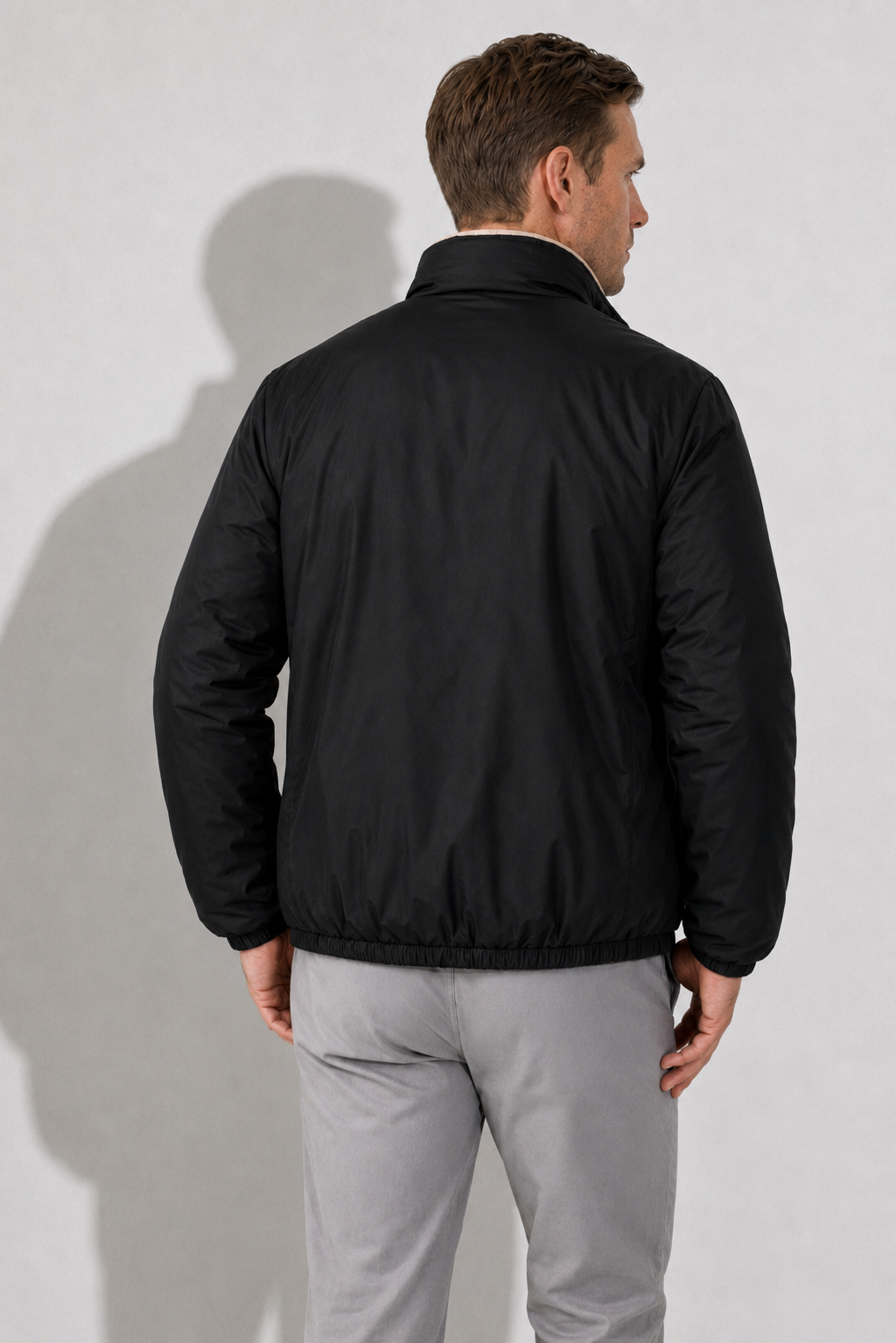 Reversible Puffer Jacket — Black — Reversible Puffer Jackets