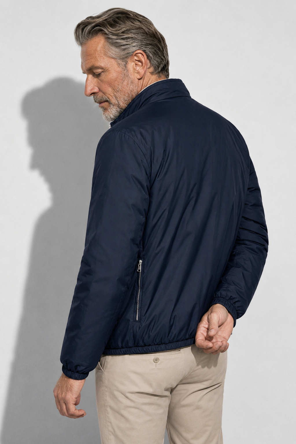 Reversible Puffer Jacket — Navy — Reversible Puffer Jackets