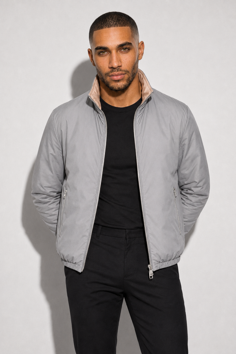 Reversible Puffer Jacket — Grey — Reversible Puffer Jackets