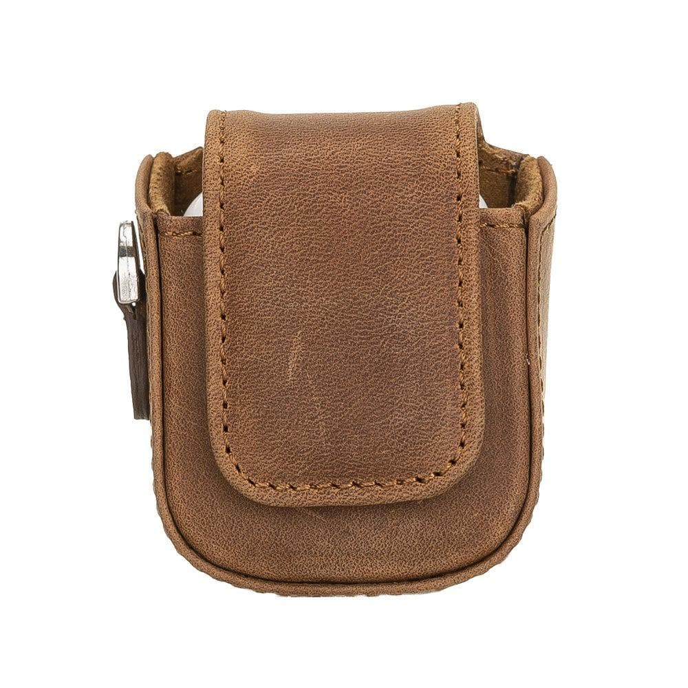 Leather AirPods 1/2 Case in Tan Brown