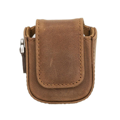 Leather AirPods 1/2 Case in Tan Brown