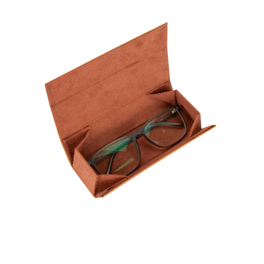 Leather Glasses Case in Tan