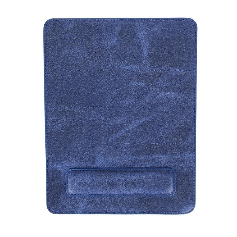 Leather Mouse Mat in Cadet Blue