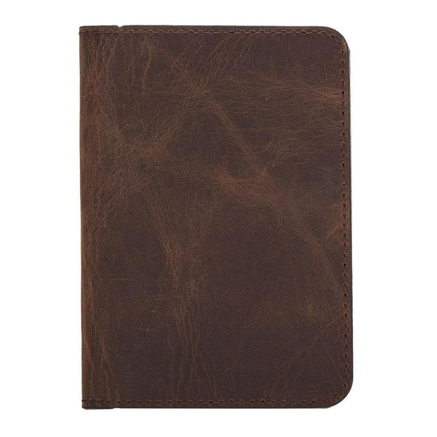 Leather Card Holder in Tan Brown