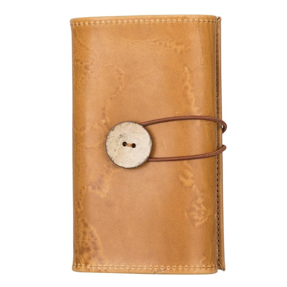Leather Cable Organizer in Tan Brown