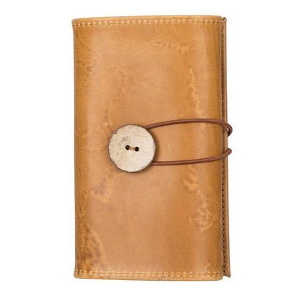 Leather Cable Organizer in Tan Brown