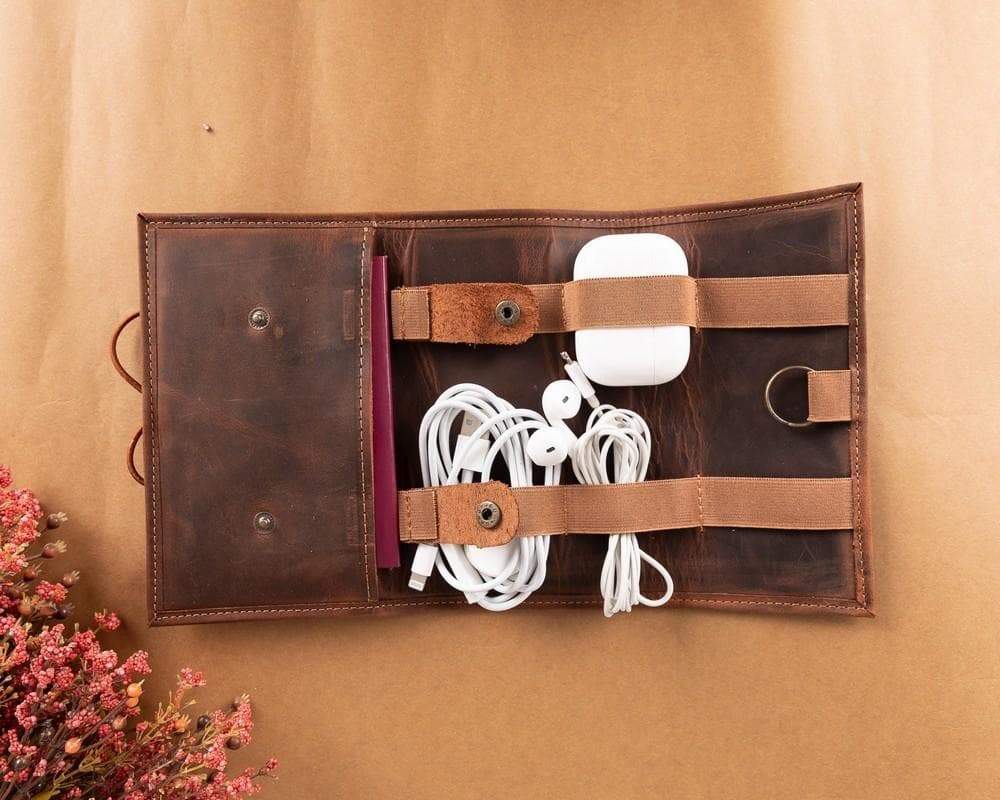 Leather Cable Organizer – Full-grain leather – view 2