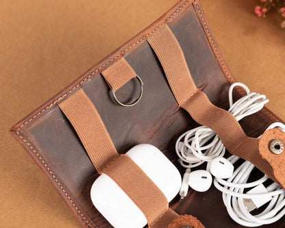 Leather Cable Organizer – Full-grain leather – view 5