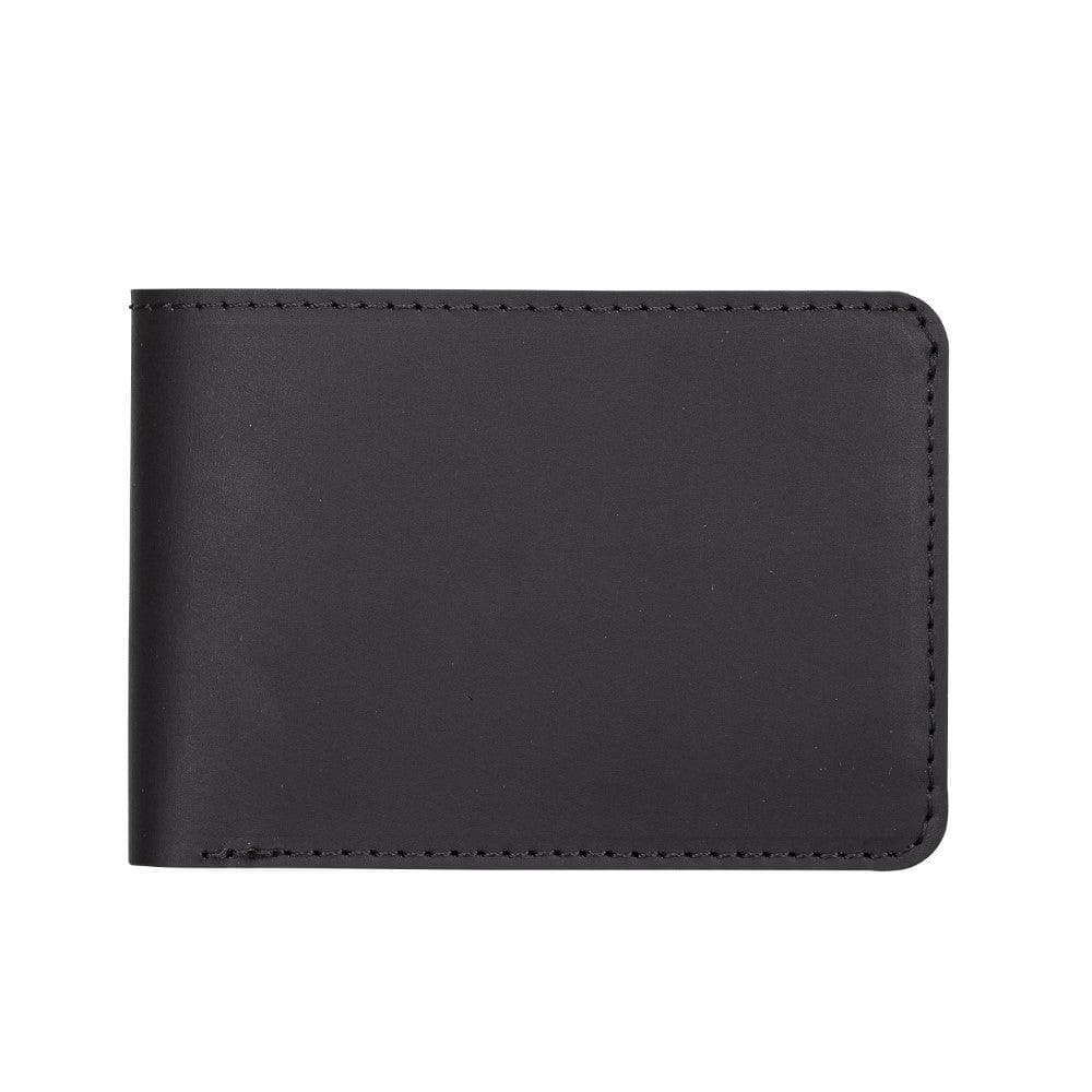 Men's Leather Wallet in Coal Black