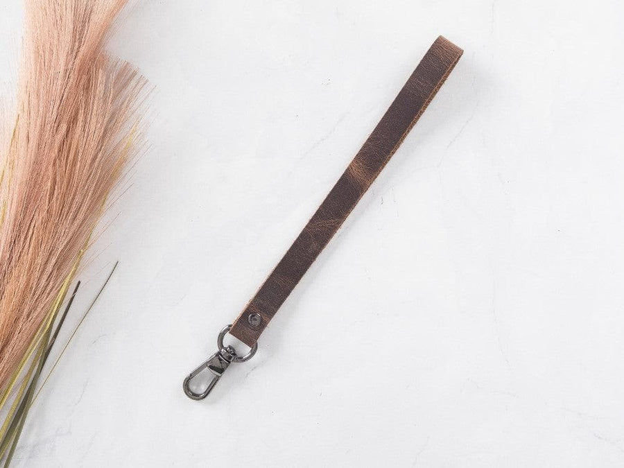 Leather Hanging Organizer in Tan Brown
