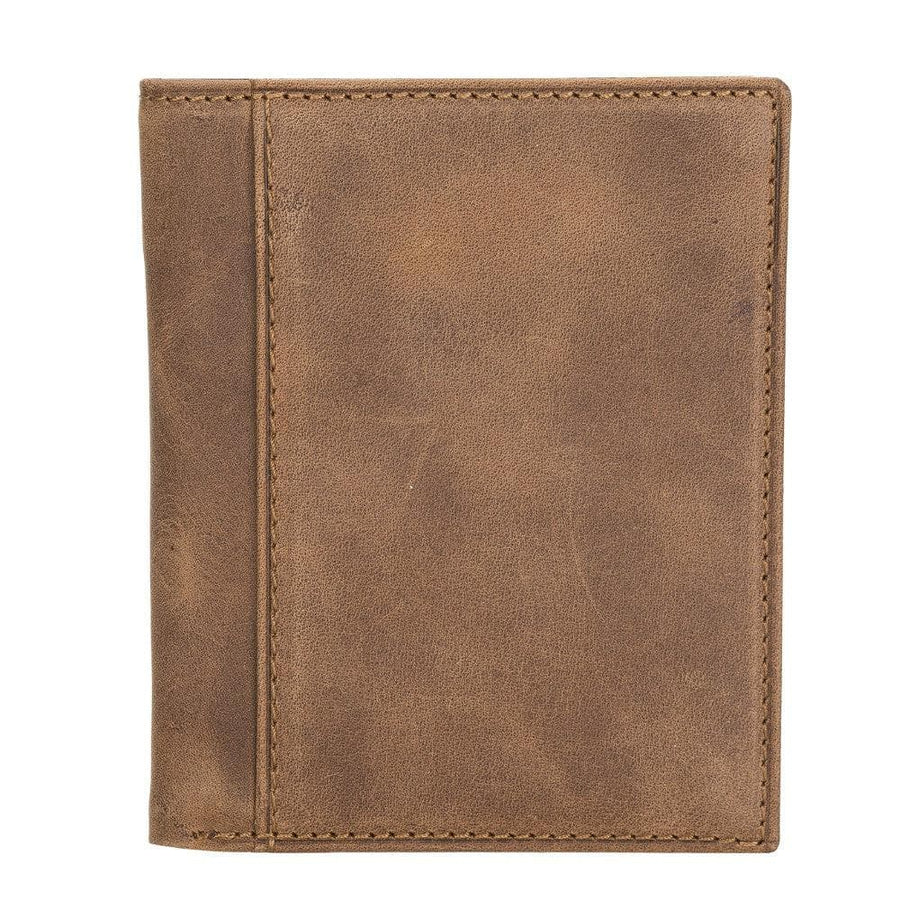 Leather Card Holder in Tan Brown