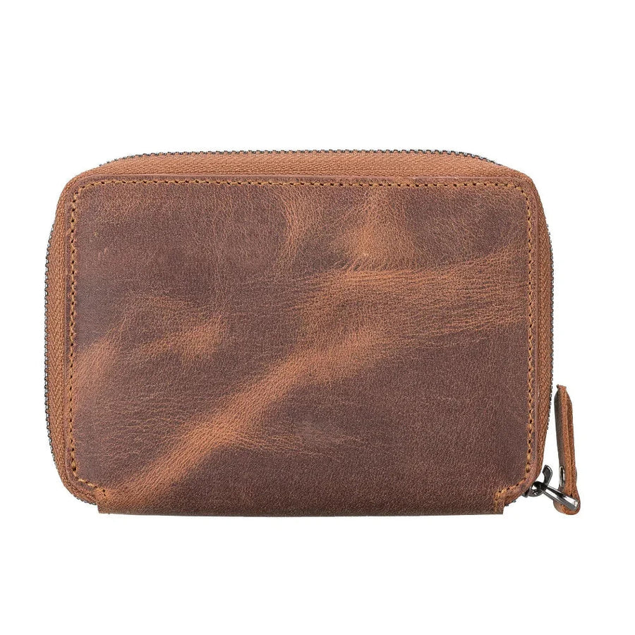 Leather Wallet in Tan Brown