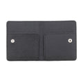 Leather Wallet in Stone Black