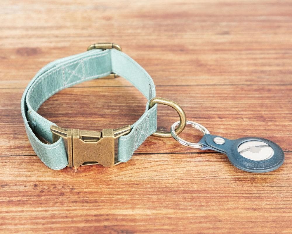 Leather Dog Collar in Chartreuse