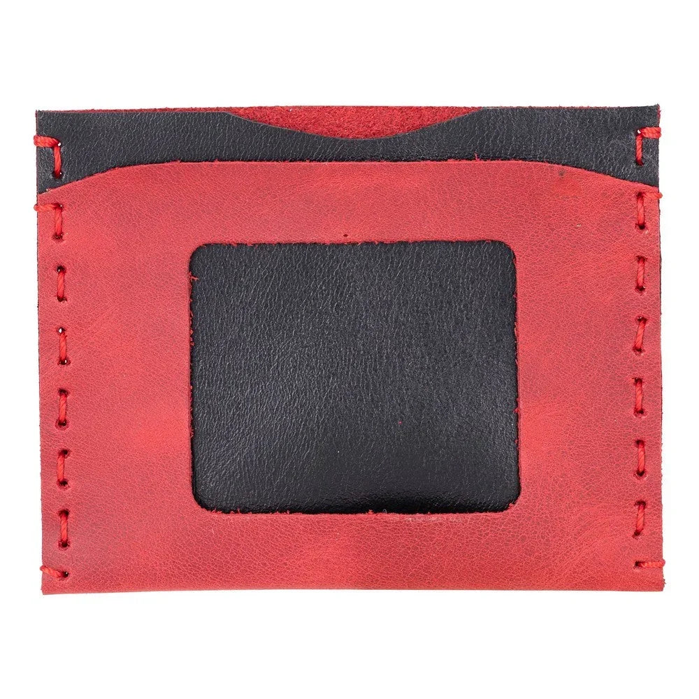 Leather Card Holder in Lavender