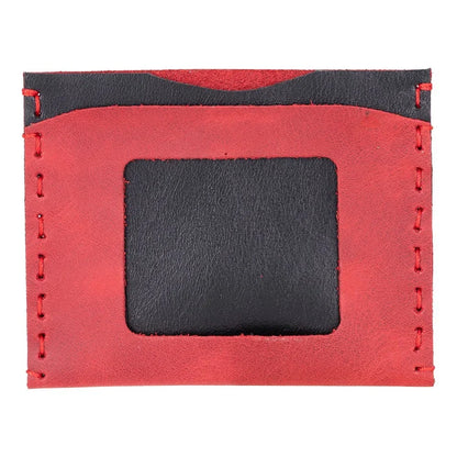 Leather Card Holder in Lavender