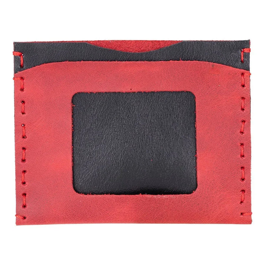 Leather Card Holder in Lavender