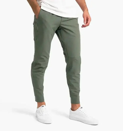 Men's Stretch Chino Trousers - Seven Colours - back view | SAINT DOR