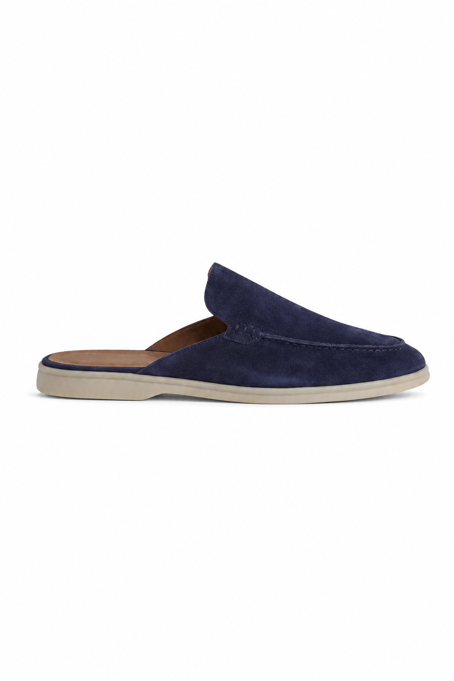 Suede Mule — Navy — Mules
