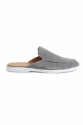 Suede Mule — Grey — Mules