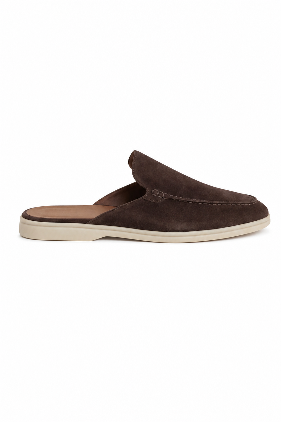 Suede Mule — Dark Brown — Mules