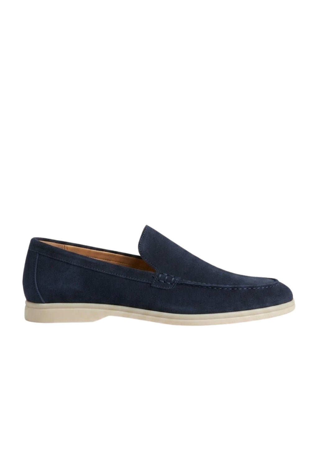 Suede Loafer — Navy — Loafers