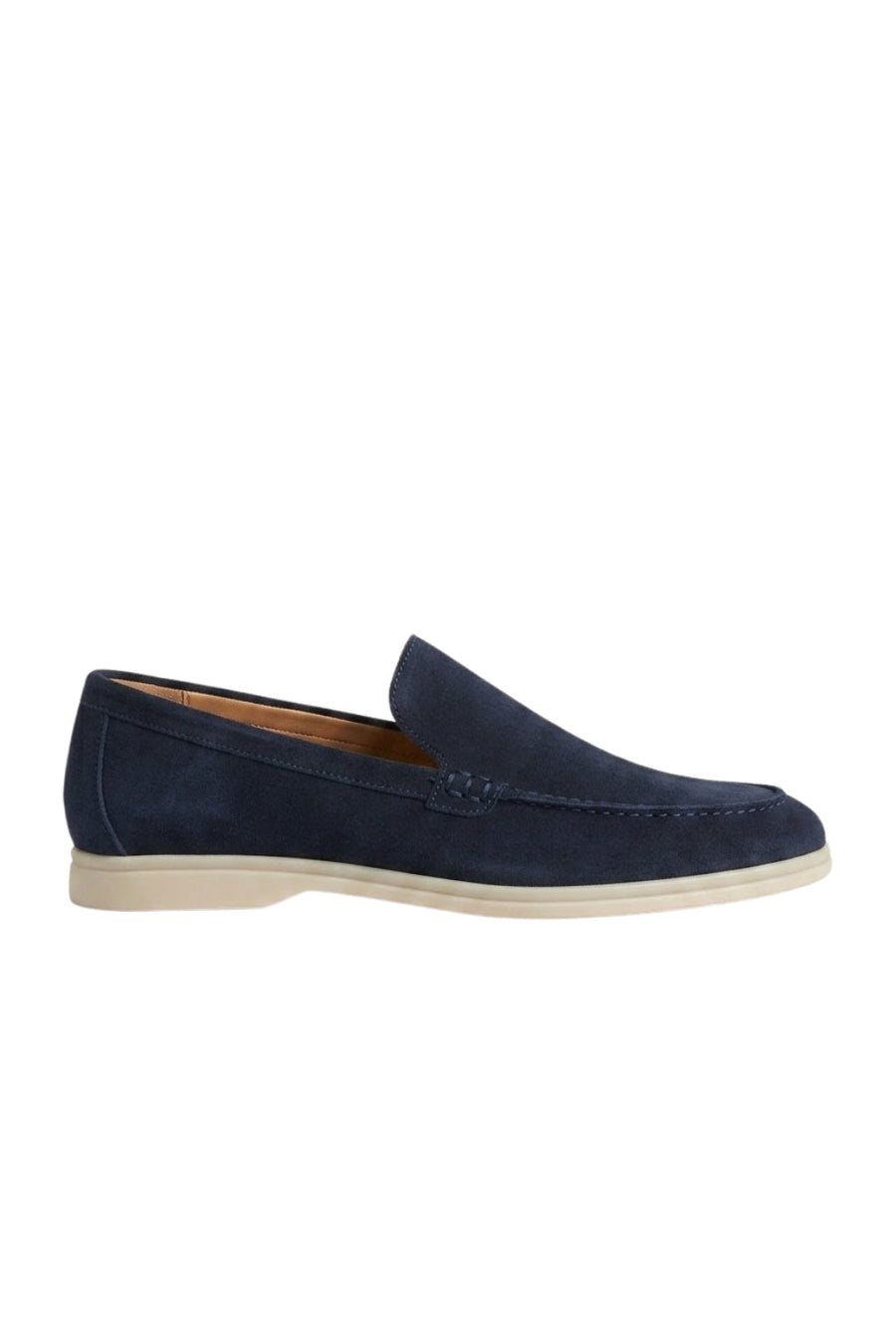 Suede Loafer — Navy — Loafers