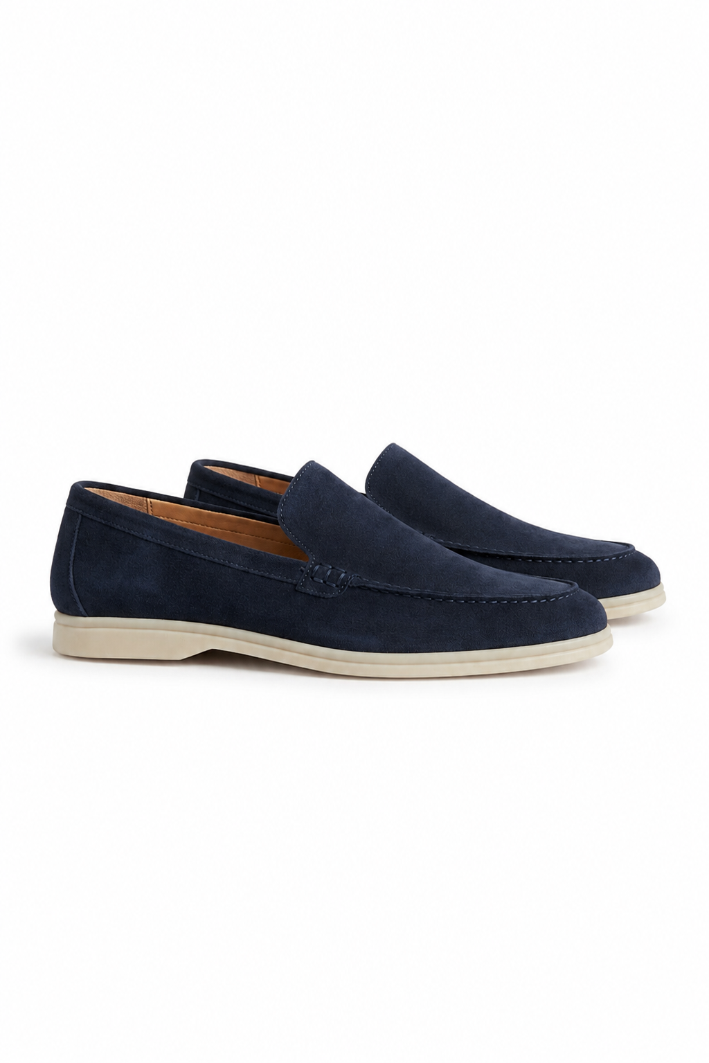 Suede Loafer — Navy — Loafers
