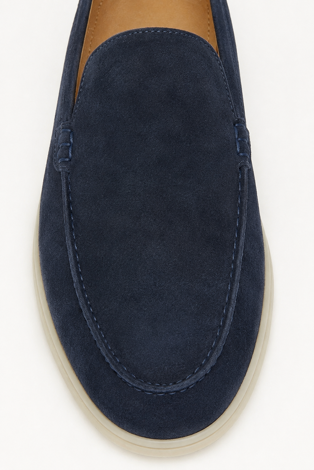 Suede Loafer — Navy — Loafers