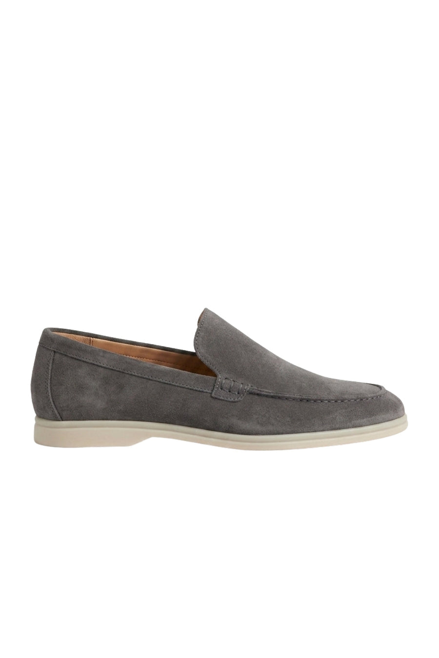 Suede Loafer — Grey — Loafers
