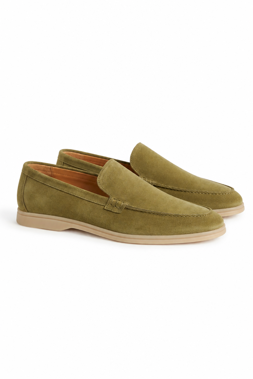 Suede Loafer — Olive — Loafers