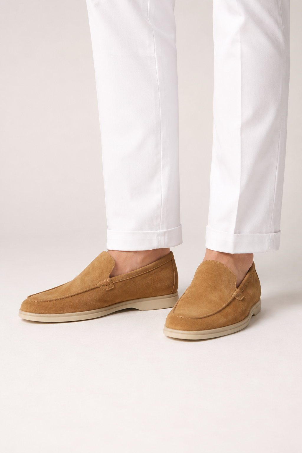 Suede Loafer — Light Tobacco — Loafers