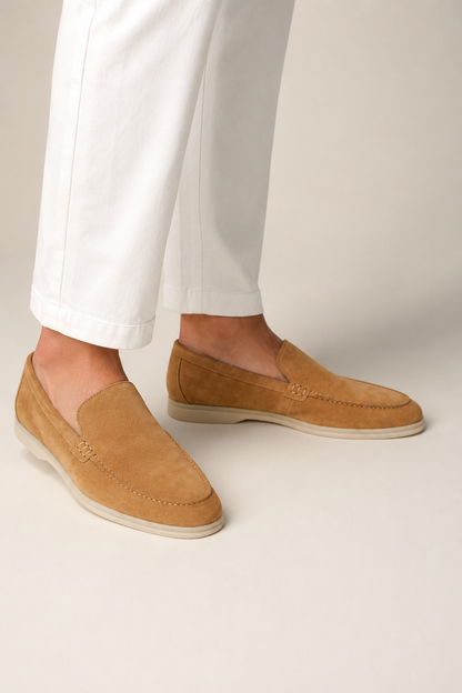 Suede Loafer — Light Tobacco — Loafers