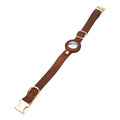 Leather Dog Collar in Tan Brown