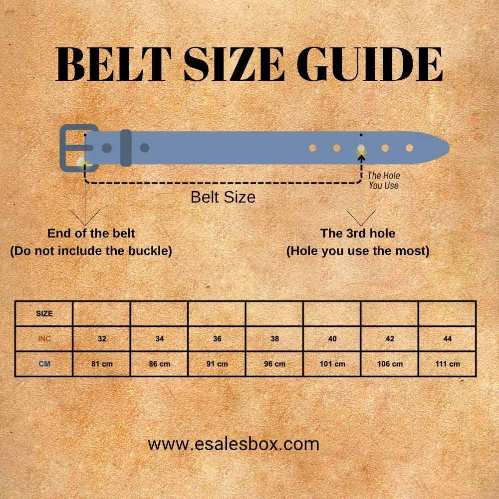 Men's Leather Belt – Full-grain leather – view 6