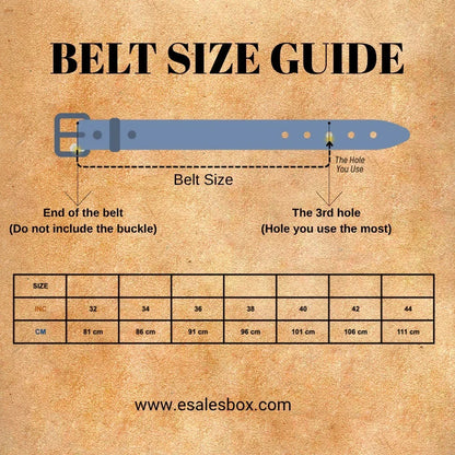 Men's Leather Belt – Full-grain leather – view 6
